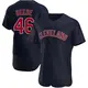 Authentic Men's Tyler Beede Navy Cleveland Guardians Alternate Jersey