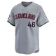 Limited Men's Tyler Beede Gray Cleveland Guardians Road Jersey